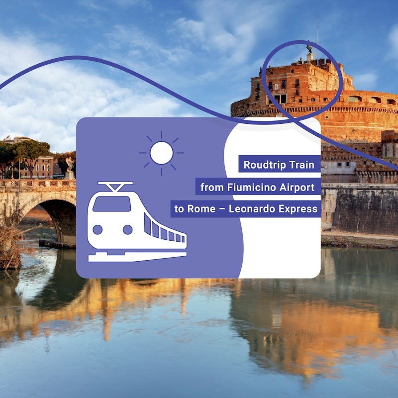 Leonardo Express Ticket with Castel Sant'Angelo in the Background