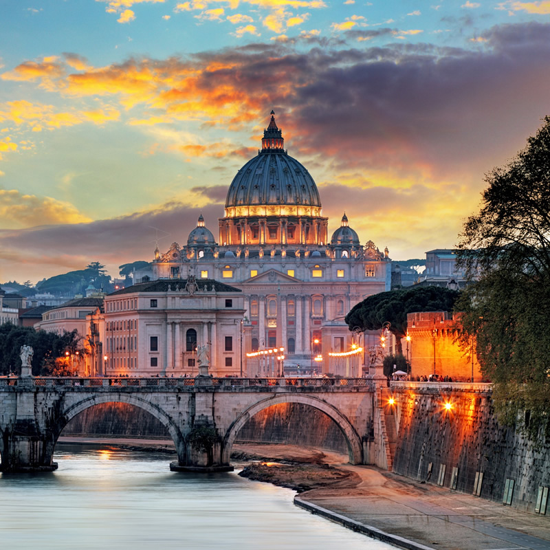 Panoramic view of Rome